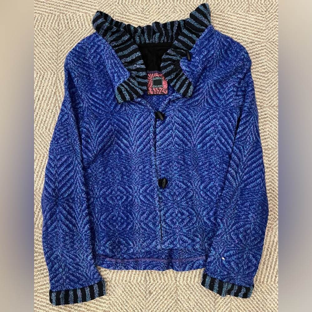 Patricia Palson Patterned Knit Sweater Size S